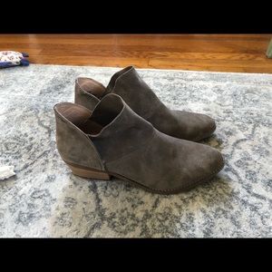 Lucky Brand ankle booties gray suede EU 42 US 10